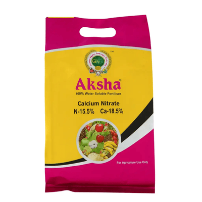 Calcium Nitrate - Water - Soluble Fertilizer for Healthy Growth and Strong Cell Development - Gajanand Agro Center